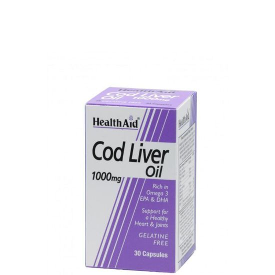 Εικόνα της HEALTH AID COD LIVER OIL 1000MG 30 ΚΑΨΟΥΛΕΣ.