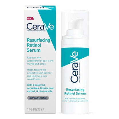Εικόνα της CERAVE RESURFACING RETINOL SERUM 30ML  CeraVe Resurfacing Retinol Serum, Ορός Ρετινόλης Για Τα Σημάδια Ακμής 30ml