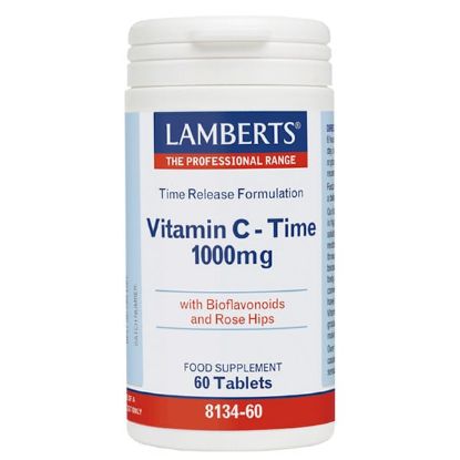 Εικόνα της LAMBERTS VITAMIN C-TIME RELEASE 1000MG ΣΥΜΠΛΗΡΩΜΑ ΔΙΑΤΡΟΦΗΣ ΒΙΤΑΜΙΝΗ C ΓΙΑ ΤΟΝΩΣΗ ΤΟΥ ΟΡΓΑΝΙΣΜΟΥ & ΕΝΙΣΧΥΣΗ ΤΟΥ ΑΝΟΣΟΠΟΙΗΤΙΚΟΥ ΣΥΣΤΗΜΑΤΟΣ, 60 TABS.