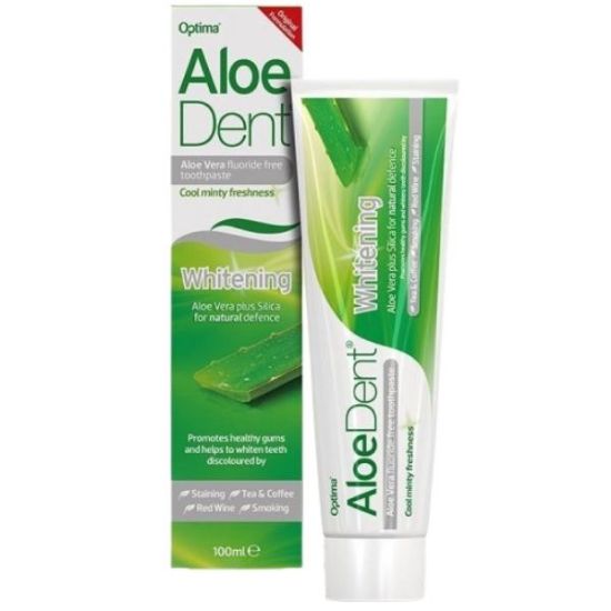 Εικόνα της OPTIMA ALOE DENT WHITENING TOOTHPASTE ΟΔΟΝΤΟΚΡΕΜΑ ΜΕ ΑΛΟΗ ΓΙΑ ΦΥΣΙΚΗ ΛΕΥΚΑΝΣΗ, 100ML.