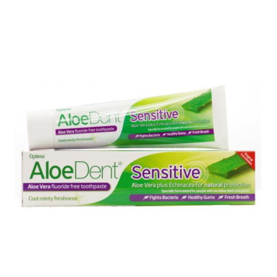 Εικόνα της OPTIMA ALOE DENT SENSITIVE TOOTHPASTE ΟΔΟΝΤΟΚΡΕΜΑ ΑΛΟΗΣ ΓΙΑ ΤΑ ΕΥΑΙΣΘΗΤΑ ΟΥΛΑ, 100ML.