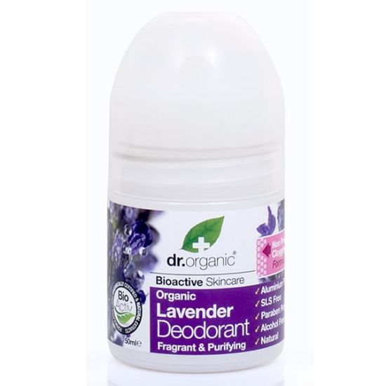 Εικόνα της DR.ORGANIC LAVENDER DEODORANT 50ML  Φυσικό Αποσμητικό με Βιολογική Λεβάντα, 50 ml