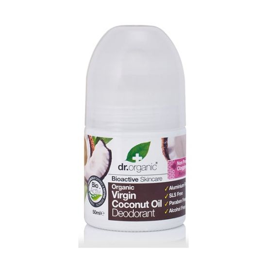 Εικόνα της DR.ORGANIC COCONUT OIL DEODORANT 50ML  Αποσμητικό σε Μορφή Roll-On με Βιολογικό Έλαιο Καρύδας, 50ml