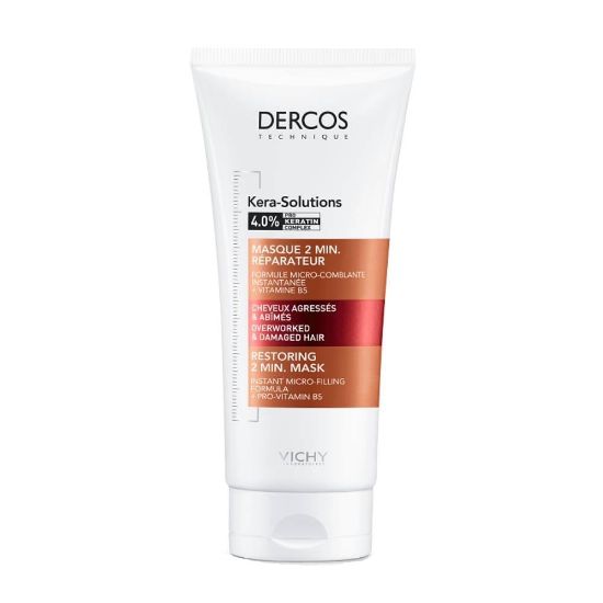 Εικόνα της VICHY DERCOS KERA-SOLUTIONS 2MIN RESTORING MASK. Μάσκα για Ξηρά, Ταλαιπωρημένα Μαλλιά, 200ml