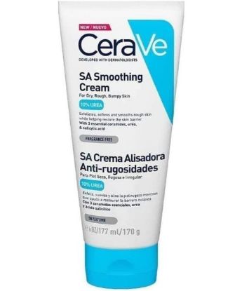 Εικόνα της CERAVE SA SMOOTHING CREAM 10% UREA 177ML     Cerave SA Smoothing Cream Ενυδατική & Απολεπιστική Κρέμα με 10% Ουρία για Ξηρή Επιδερμίδα, 177ml