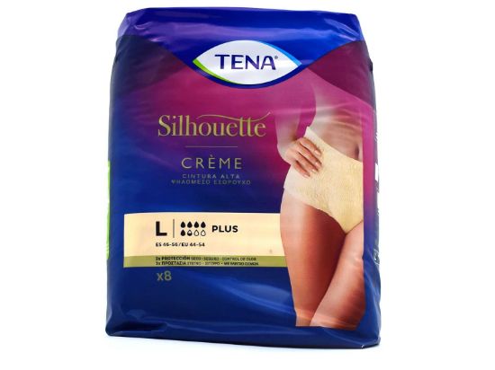 Εικόνα της TENA SILHOUETTE CREME PLUS ΨΗΛΟΜΕΣΟ ΕΣΩΡΟΥΧΟ ΓΙΑ ΜΕΤΡΙΑ ΕΩΣ ΒΑΡΙΑ ΑΚΡΑΤΕΙΑ, 8 ΤΕΜΑΧΙΑ - LARGE