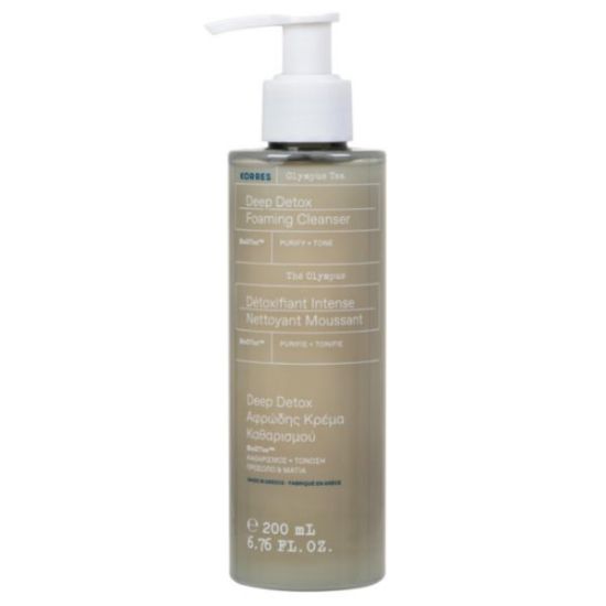 Εικόνα της KORRES DEEP DETOX FOAMING CLEANSER 200ML- ΑΦΡΩΔΗΣ ΚΡΕΜΑ ΚΑΘΑΡΙΣΜΟΥ 200ML