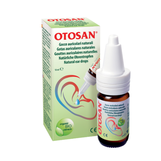 Εικόνα της OTOSAN EAR DROPS 10ML   Otosan Ear Drops Φυσικές Ωτικές Σταγόνες με Τριπλή Δράση, 10ml