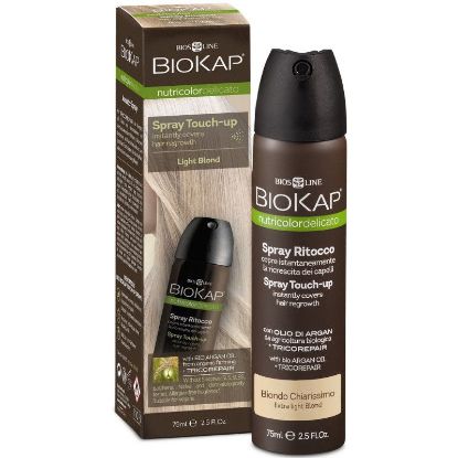 Εικόνα της BIOKAP TOUCH UP SPRAY LIGHT BLOND 75ML   Biokap Nutricolor Delicato Spray Touch-Up Light Blond Εκνέφωμα για την Κάλυψη της Ρίζας, 75ml