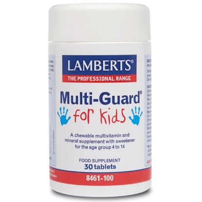 Εικόνα της LAMBERTS MULTI GUARD FOR KIDS 30TABS   Lamberts Multi Guard for Kids Μια από τις Καλύτερες Πολυβιταμινούχες Φόρμουλες για Παιδιά, 30tabs