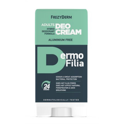 Εικόνα της FREZYDERM DEO CREAM DERMOFILIA ADULTS 40ML    Frezyderm Dermofilia Adults Deo Cream Hybrid Deodorant Formula Αποσμητικό σε Μορφή Κρέμας, 40ml