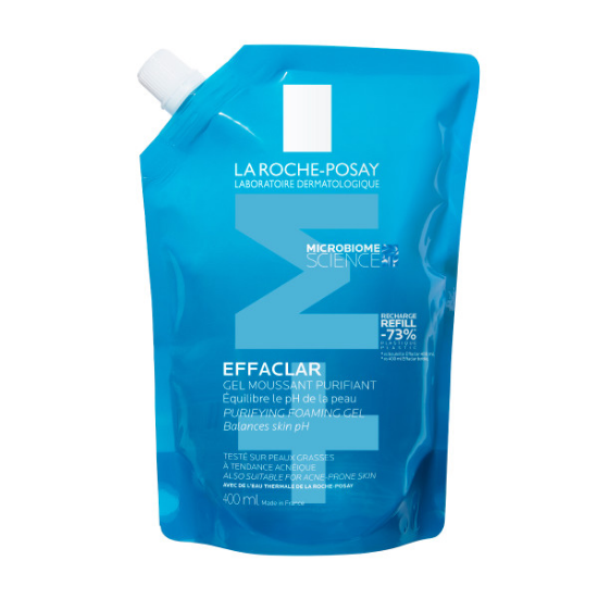 Εικόνα της LA ROCHE POSAY EFFACLAR GEL +M REFILL 400ML - Τζελ Καθαρισμού για Λιπαρή & Ευαίσθητη Επιδερμίδα, Ανταλλακτικό - 400ml