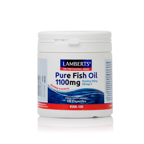 Εικόνα της LAMBERTS PURE FISH OIL 1100MG 120CAPS - Ωμέγα 3 για τη Διατήρηση της Υγείας της Καρδιάς & της Κινητικότητας των Αρθρώσεων, 120caps