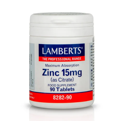 Εικόνα της LAMBERTS ZINC CITRATE 15MG ΣΥΜΠΛΗΡΩΜΑ ΔΙΑΤΡΟΦΗΣ ΨΕΥΔΑΡΓΥΡΟΥ ΓΙΑ ΤΟΝΩΣΗ ΑΝΟΣΟΠΟΙΗΤΙΚΟΥ, ΚΑΛΗ ΥΓΕΙΑ ΔΕΡΜΑΤΟΣ & ΑΝΑΠΑΡΑΓΩΓΙΚΟΥ, 90TABS.