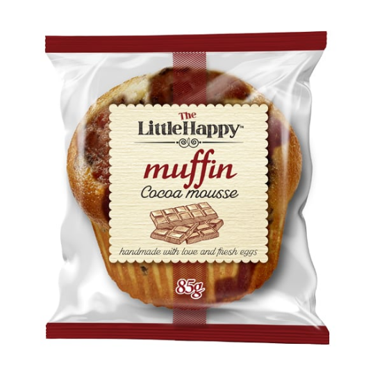 Εικόνα της THE LITTLE HAPPY MUFFIN COCOA MOUSSE ΑΤΟΜΙΚΟ ΓΛΥΚΟ ΣΝΑΚ 1TEM 85GR