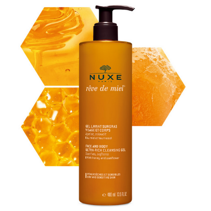 Εικόνα της NUXE REVE DE MIEL FACE AND BODY ULTRA-RICH CLEANSING GEL ΑΦΡΟΛΟΥΤΡΟ ΚΑΘΑΡΙΣΜΟΥ ΓΙΑ ΠΡΟΣΩΠΟ & ΣΩΜΑ 400ML