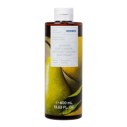 Εικόνα της KORRES BODY CLEANSER BERGAMOT & PEAR 400ML    Korres Renewing Body Cleanser Περγαμόντο Αχλάδι, 400ml