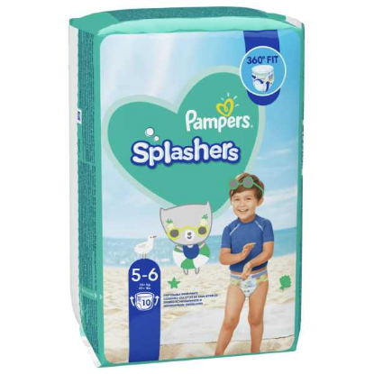 Εικόνα της PAMPERS SPLASHERS ΜΕΓ.5-6 14+KG ΠΑΝΕΣ ΜΑΓΙΟ 10TEM