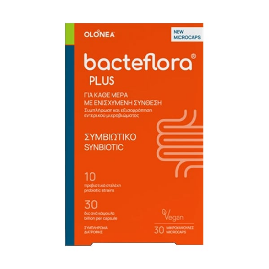 Εικόνα της BACTEFLORA PLUS 30CAPS - Συνδυασμός Υψηλής Συγκέντρωσης Προβιοτικών Ευρέως Φάσματος & Πρεβιοτικού 30 κάψουλες