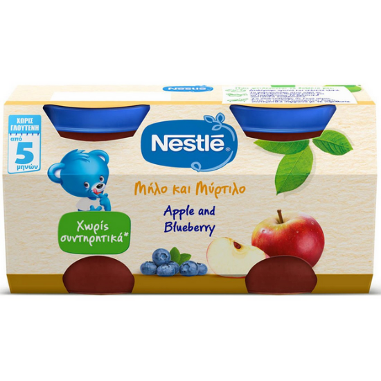 Εικόνα της NESTLE ΠΑΙΔΙΚΗ ΤΡΟΦΗ ΜΗΛΟ ΚΑΙ ΜΥΡΤΙΛΟ 5+ 2Χ125G