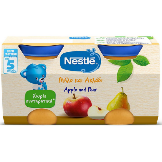 Εικόνα της NESTLE ΠΑΙΔΙΚΗ ΤΡΟΦΗ ΜΗΛΟ ΚΑΙ ΑΧΛΑΔΙ 5+ 2Χ125G