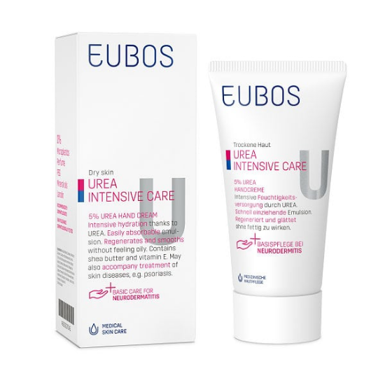 Εικόνα της EUBOS 5% UREA HAND CREME 75ML - Ενυδατική Κρέμα για Ξηρά, Σκληρά & Σκασμένα Χέρια 75ml