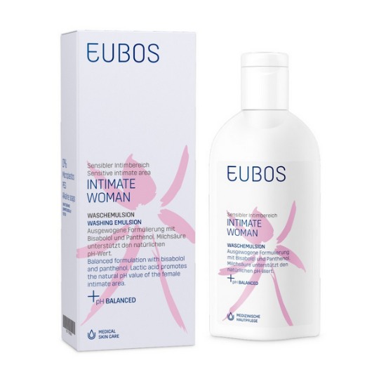 Εικόνα της EUBOS INTIMATE WOMAN WASHING EMULSION 200ML - Υγρό Καθαρισμού Ευαίσθητης Περιοχής, 200ml