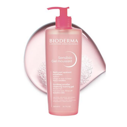 Εικόνα της BIODERMA SENSIBIO GEL MOUSSANT Απαλό Τζελ Καθαρισμού & Αφαίρεσης Μακιγιάζ για Ευαίσθητο Δέρμα, 500ML