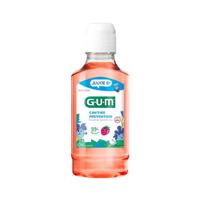 Εικόνα της GUM JUNIOR MOUTHRINSE 6+ ΦΡΑΟΥΛΑ 300ML