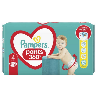 Εικόνα της PAMPERS PANTS 360* N4 (9-15KG) 48TEM