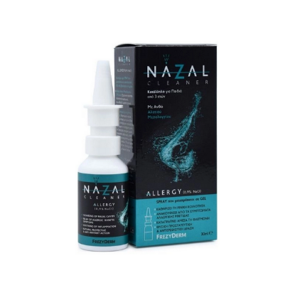 Εικόνα της FREZYDERM NAZAL CLEANER ALLERGY για Ανακούφιση από Αλλεργική Ρινίτιδα Υπέρτονο αλατούχο διάλυμα 0,9% NaCl, 30ML