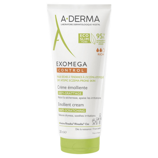 Εικόνα της A-DERMA EXOMEGA CONTROL CREME EMOLLIENTE Ενυδατική Κρέμα Ανάπλασης Σώματος για Ξηρές Επιδερμίδες 200ML