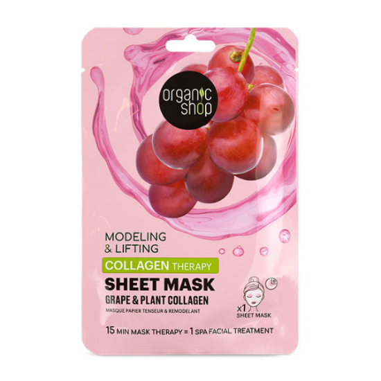 Εικόνα της NATURA SIBERICA ORGANIC SHOP COLLAGEN SHEET MASK 1ΤΕΜ