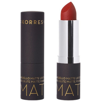 Εικόνα της KORRES MORELLO MATTE LIPSTICK N57 SCARLET SUEDE 3.5G