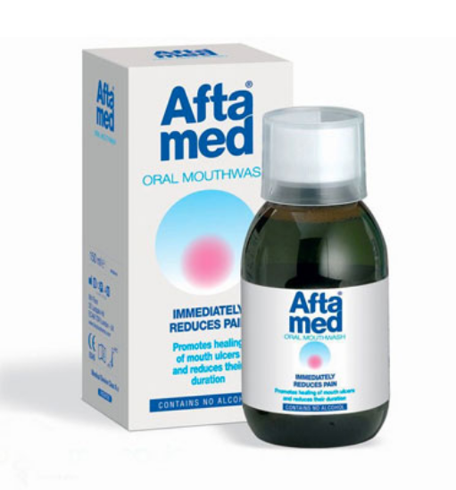 Εικόνα της AFTAMED SOLUTION 150ML ΚΑΤΑ ΤΩΝ ΣΤΟΜΑΤΙΚΩΝ ΕΛΚΩΝ (ΑΦΘΕΣ)