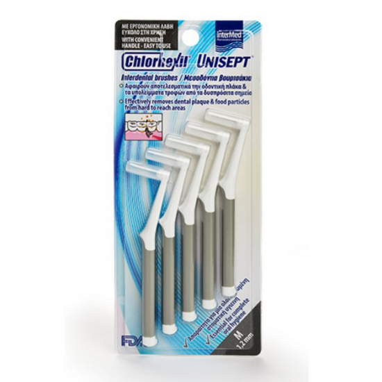 Εικόνα της INTERMED UNISEPT INTERDENTAL BRUSH M 1,2MM ΓΚΡΙ