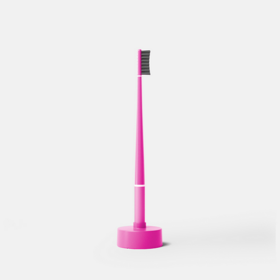 Εικόνα της PIUMA TOOTHBRUSH & BASE SOFT WHITENING VERY MAGENTA