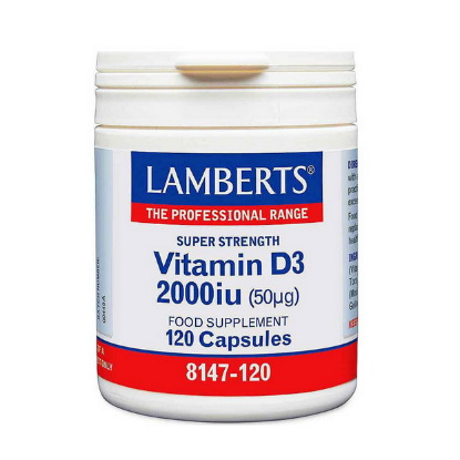 Εικόνα της LAMBERTS VITAMIN D3 2000IU (50MG) 120CAPS