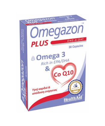Εικόνα της HEALTH AID OMEGAZON  PLUS   30CAPS   Health Aid Omegazon Plus Ω3 + CoQ10 για την Καλή Λειτουργία του Καρδιαγγειακού Συστήματος, 30caps