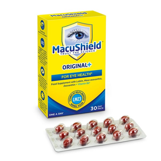 Εικόνα της MACUSHIELD ORIGINAL+ EYE 30CAPS-Φόρμουλα για την Υγεία των Ματιών, 30 κάψουλες