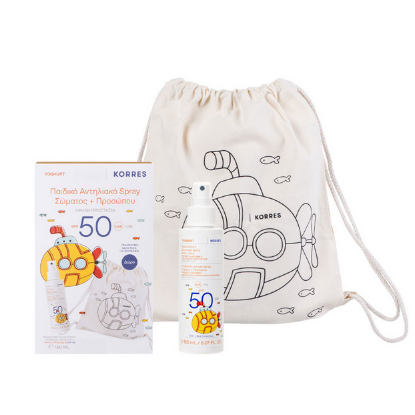 Εικόνα της KORRES PROMO YOGHURT KIDS SUNSCREEN COMFORT SPRAY FACE - BODY SPF50,150ml & ΔΩΡΟ ΥΦΑΣΜΑΤΙΝΟ BACK PACK