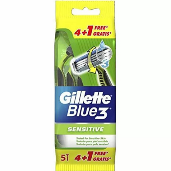 Εικόνα της GILLETTE BLUE 3 SENSITIVE (4+1ΔΩΡΟ) 5ΤΕΜ.