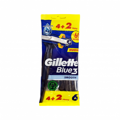 Εικόνα της GILLETTE BLUE 3 SMOOTH (4+2ΔΩΡΟ) 6ΤΕΜ.