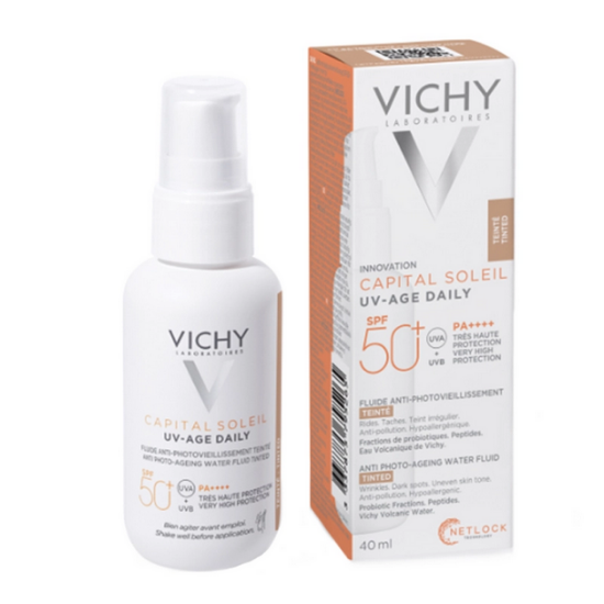 Εικόνα της VICHY CAPITAL SOLEIL UV-AGE DAILY TINTED LIGHT FLUIDE SPF50 40ML