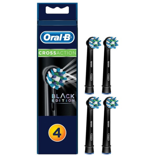 Εικόνα της ORAL-B CROSSACTION BLACK ΑΝΤΑΛΛΑΚΤΙΚΕΣ ΚΕΦΑΛΕΣ ΗΛΕΚΤΡΙΚΗΣ ΟΔΟΝΤΟΒΟΥΡΤΣΑΣ, 4ΤΜΧ