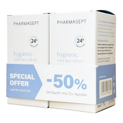 Εικόνα της PHARMASEPT HYGIENIC MILD DEO ROLL-ON 50% ΣΤΟ ΔΕΥΤΕΡΟ ΠΡΟΙΟΝ