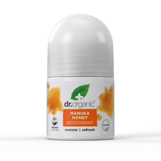 Εικόνα της DR.ORGANIC MANUKA HONEY DEODORANT ΑΠΟΣΜΗΤΙΚΟ ΣΕ ΜΟΡΦΗ ROLL-ON ΜΕ ΒΙΟΛΟΓΙΚΟ ΜΕΛΙ ΜΑΝΟΥΚΑΣ, 50ML.