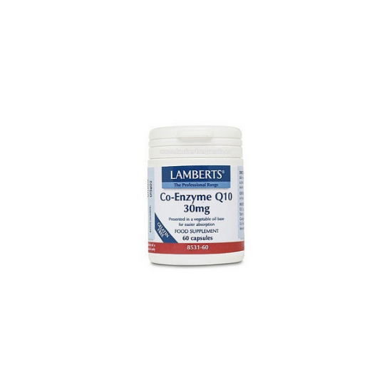 Εικόνα της LAMBERTS CO-ENZYME Q10 30MG 60CAPS (8531-60) - Συνένζυμο Q10 με Μοναδικές Ευεργετικές Ιδιότητες για την Καρδιά & το Ανοσοποιητικό Σύστημα, 60caps