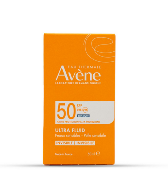 Εικόνα της AVENE ULTRA FLUID INVISIBLE SPF50 50ML - Αντηλιακό Προσώπου Χωρίς Άρωμα για το Ευαίσθητο Δέρμα SPF50 50ML