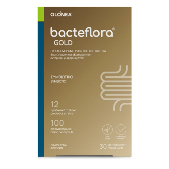 Εικόνα της BACTEFLORA GOLD 30CAPS - Συμβιωτικό για την Υγεία & Ομαλή Λειτουργία του Εντέρου με Ultra Υψηλή Περιεκτικότητα, 30caps